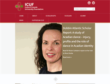 Tablet Screenshot of icuf.ie